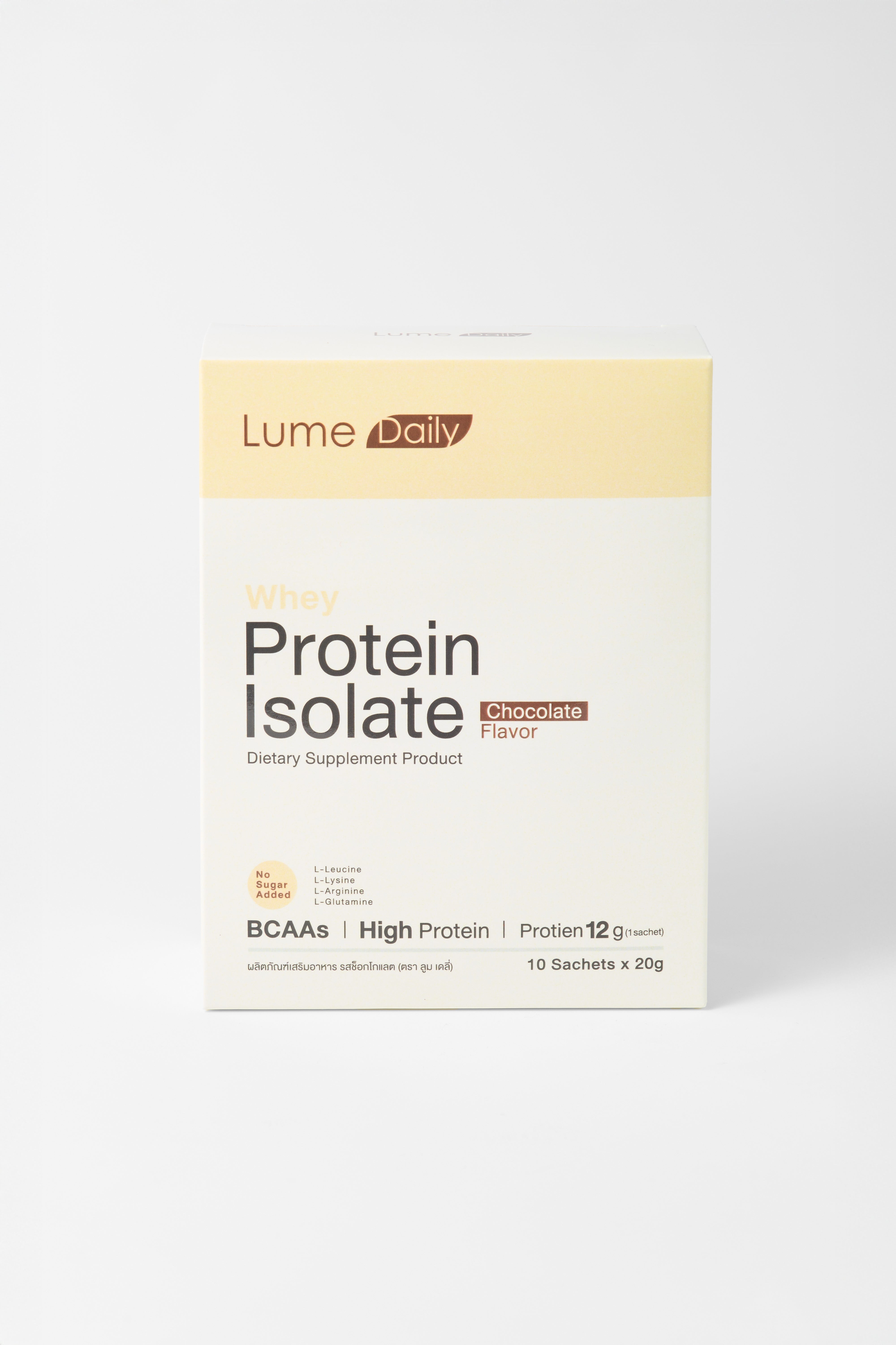 Lume Daily Whey Protein Isolate — Chocolate Flavor