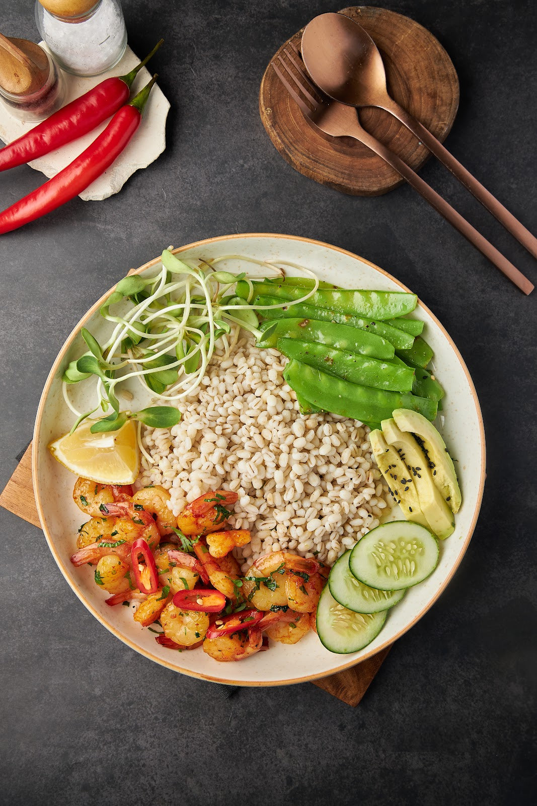 NutriHealth Meal Plan Bangkok - Spicy Shrimp Bowl