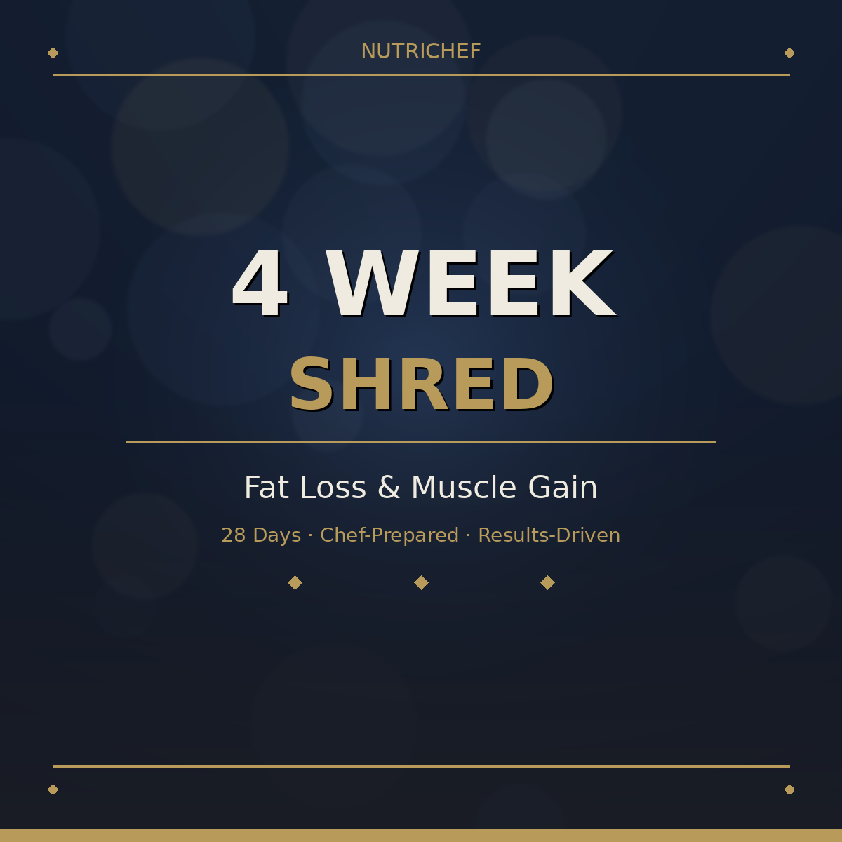 4-Week Shred Meal Plan Bangkok — Fat Loss & Muscle Gain Programme