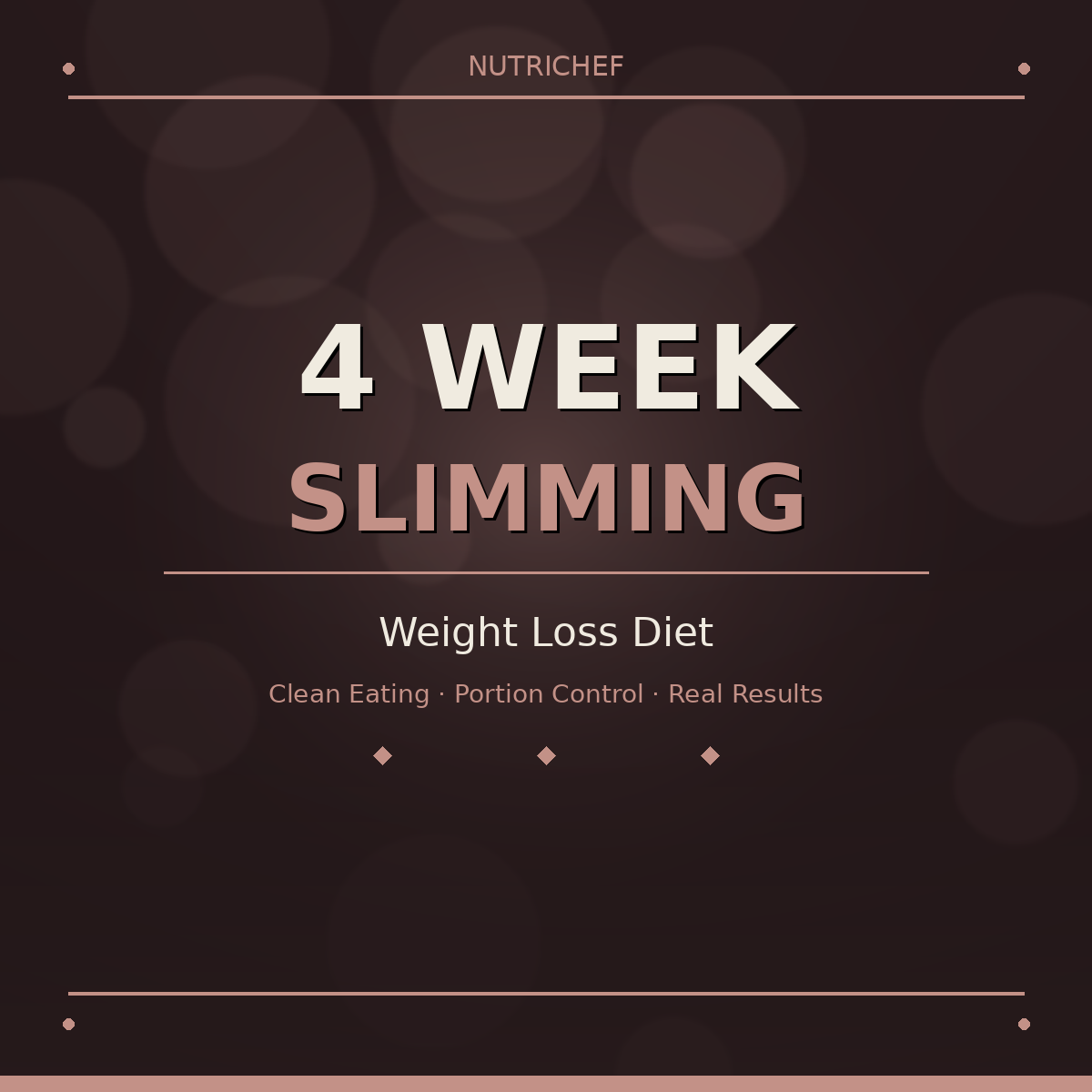 4-Week Slimming | Weight Loss Diet | Nutrichef