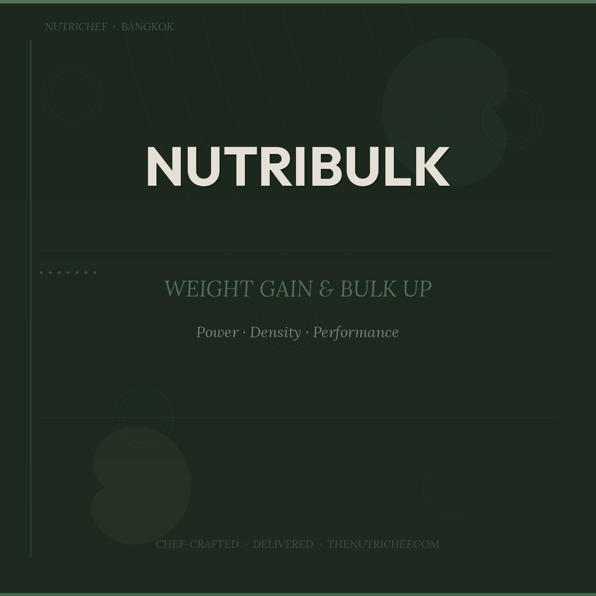 Nutribulk Weight Gain & Muscle Building Meal Plan Bangkok