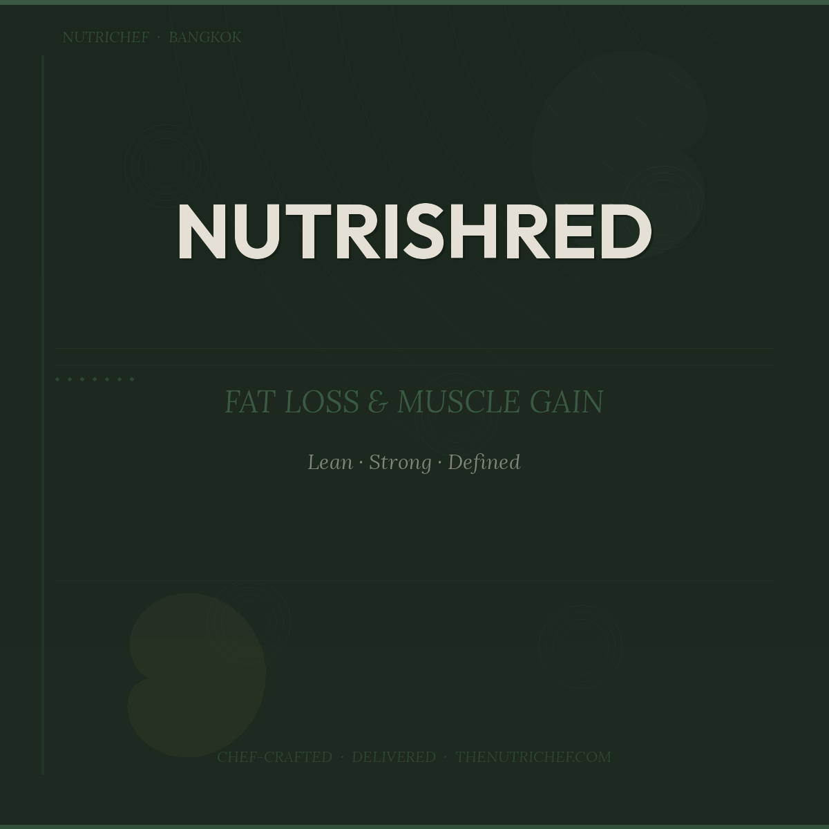 Nutrishred — Fat Loss & Muscle Gain Meal Plan Bangkok